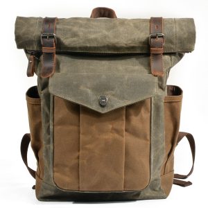 Roll top backpack