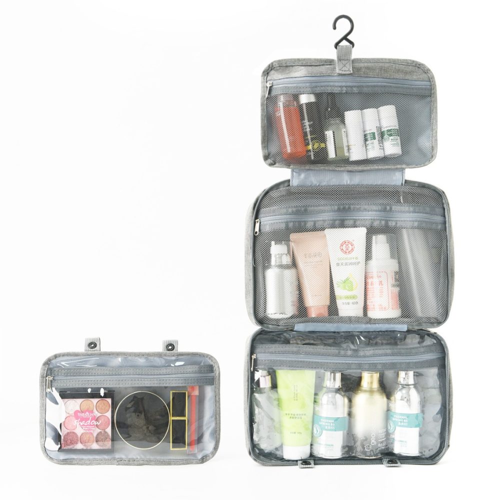 removable hanging toiletry bag