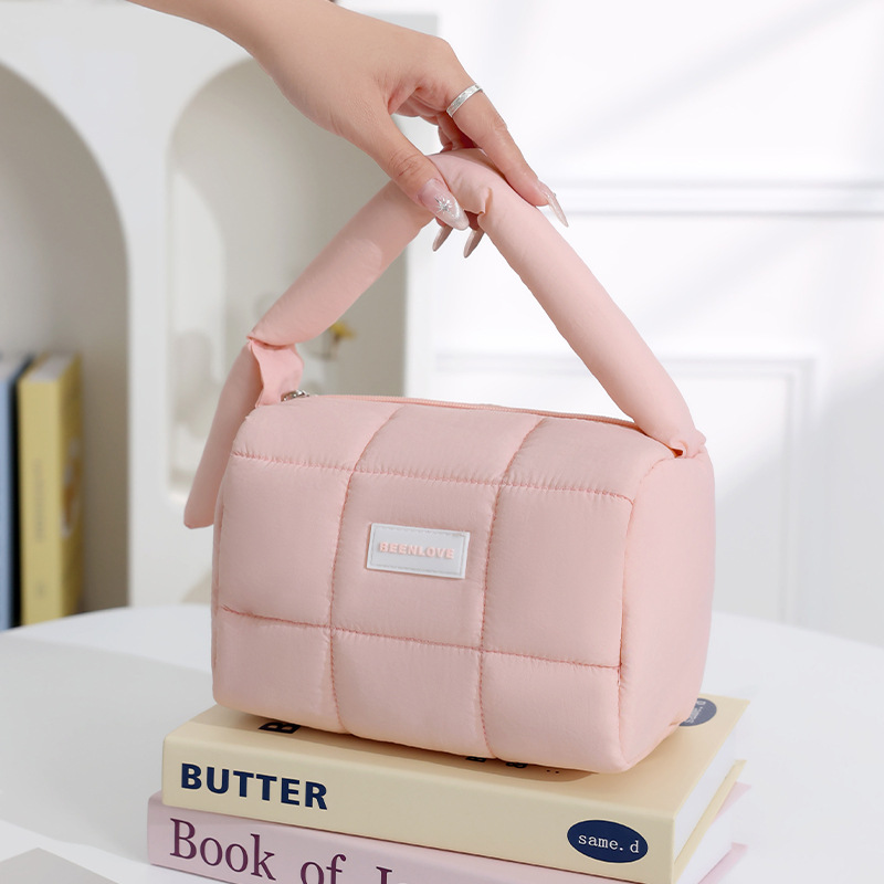 Quilted makeup bag quilted floral makeup bag