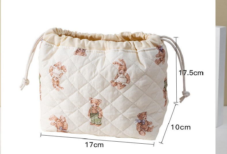 size of padded cosmetic bag