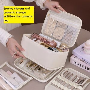 Jewellery case for travelling makeup bag with jelwery storage
