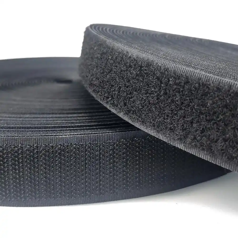 ordinary hook and loop velcro black